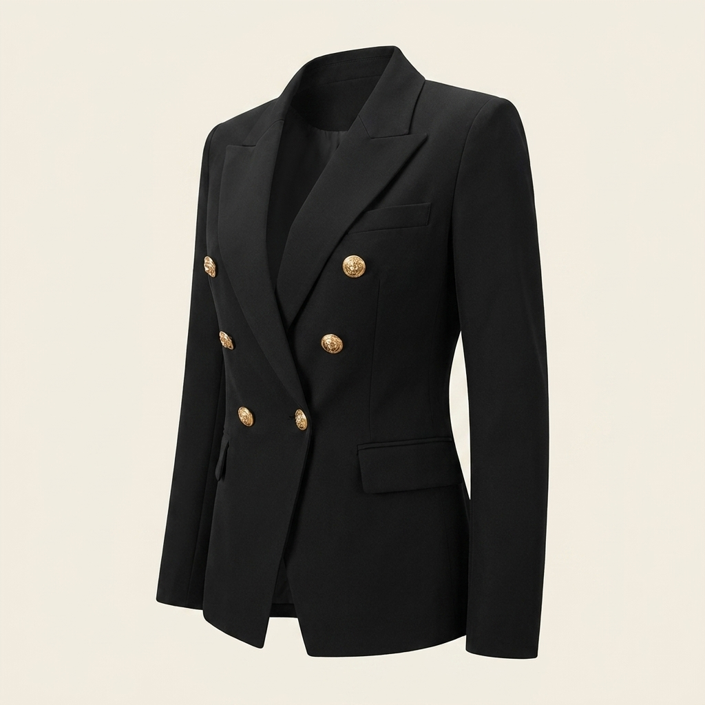 Kinumoti Double-Button Blazer — Alt angle