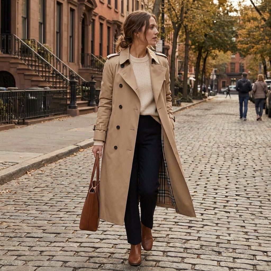 Kinumoti Chic Trench — In use