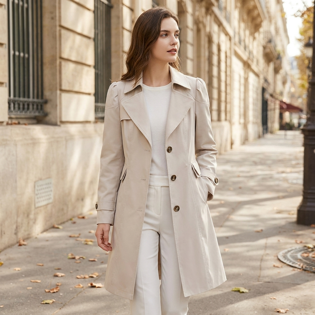 Kinumoti Classic Trench — In use