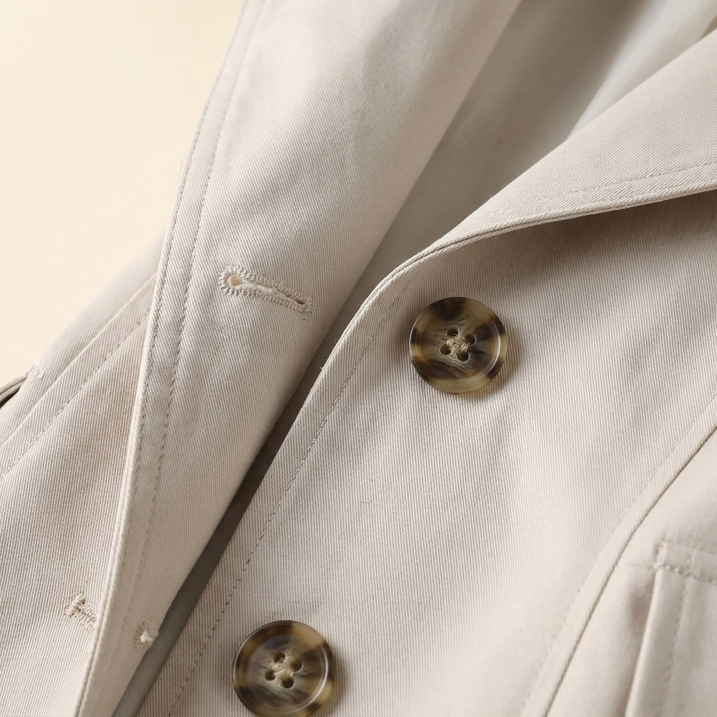 Kinumoti Classic Trench — Detail