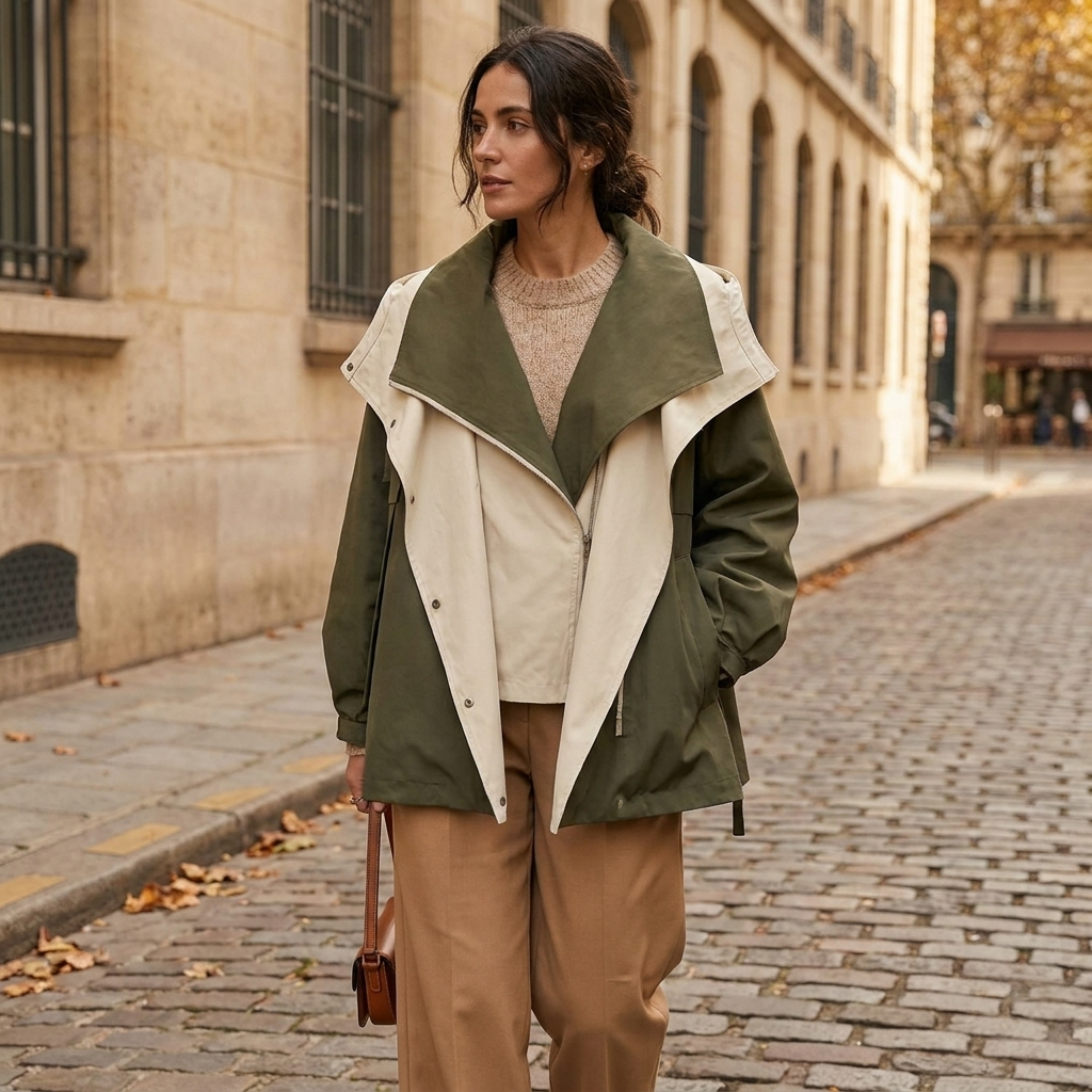 Kinumoti Norvella Rain Jacket — In use