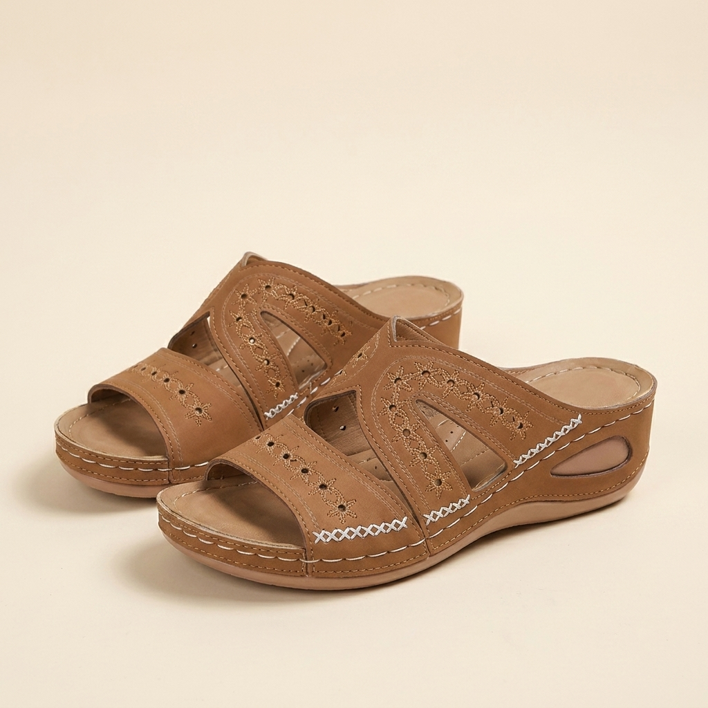 Kinumoti Grace Sandals — Brown
