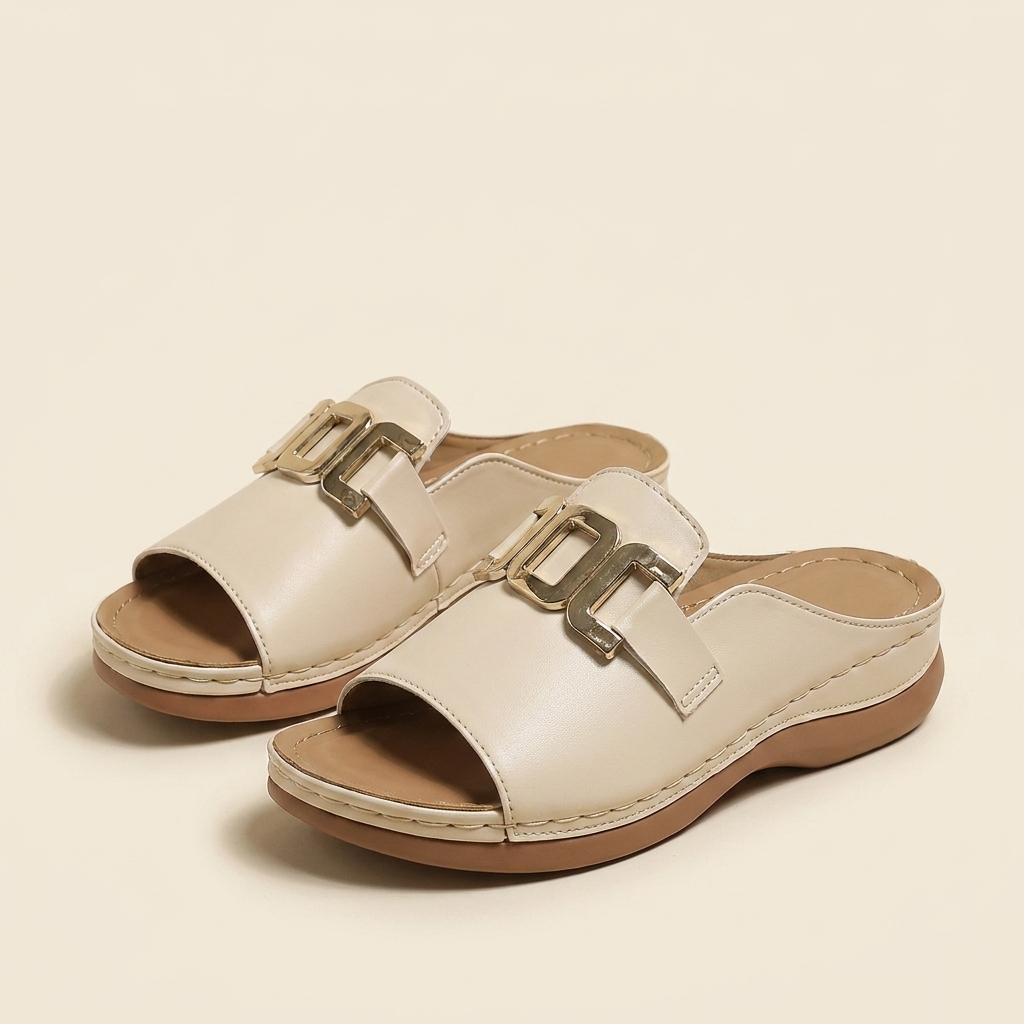 Kinumoti Chic Sandals — White