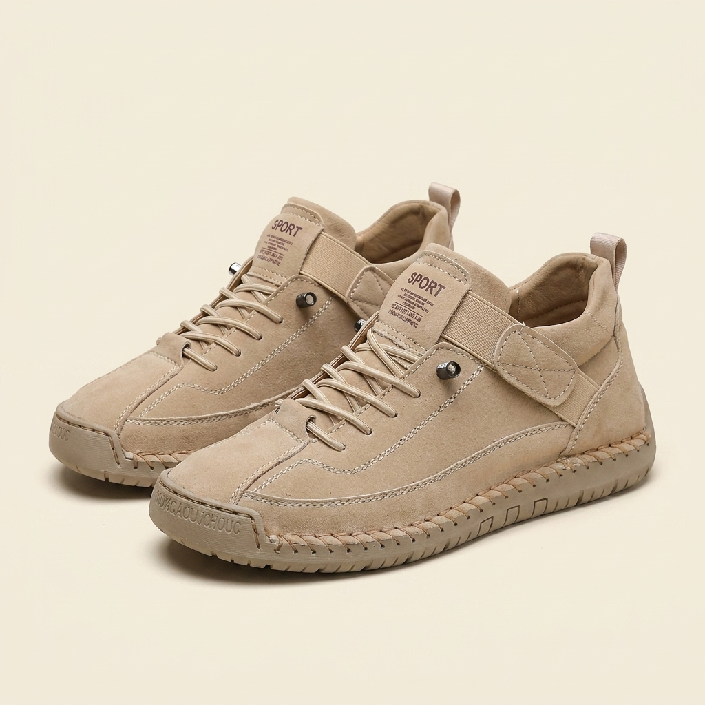 Kinumoti Comfort Wave Sneakers — Beige