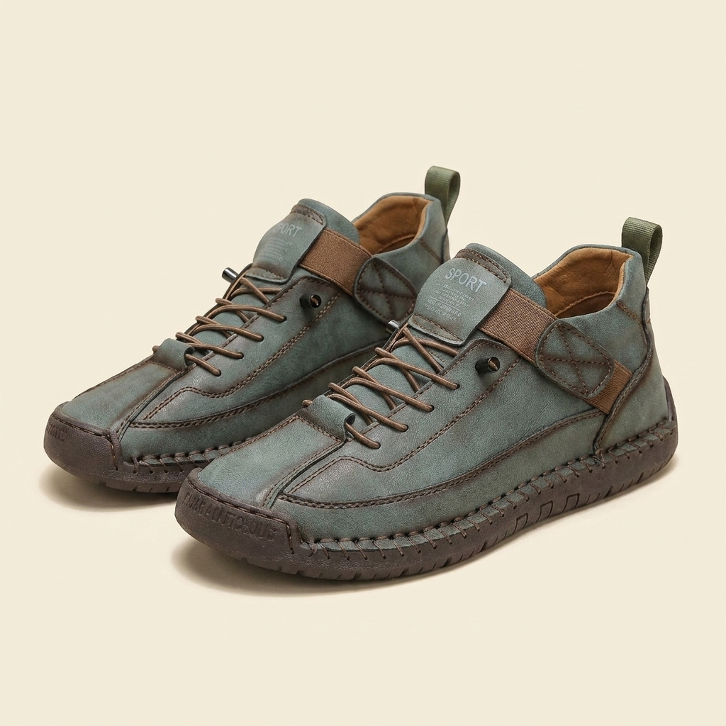Kinumoti Comfort Wave Sneakers — Boreal Green