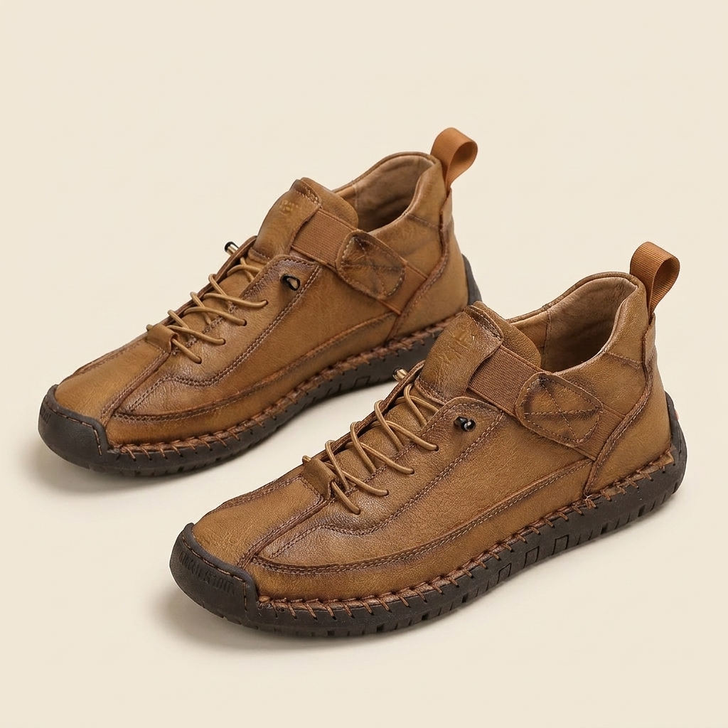 Kinumoti Comfort Wave Sneakers — Terra Brown