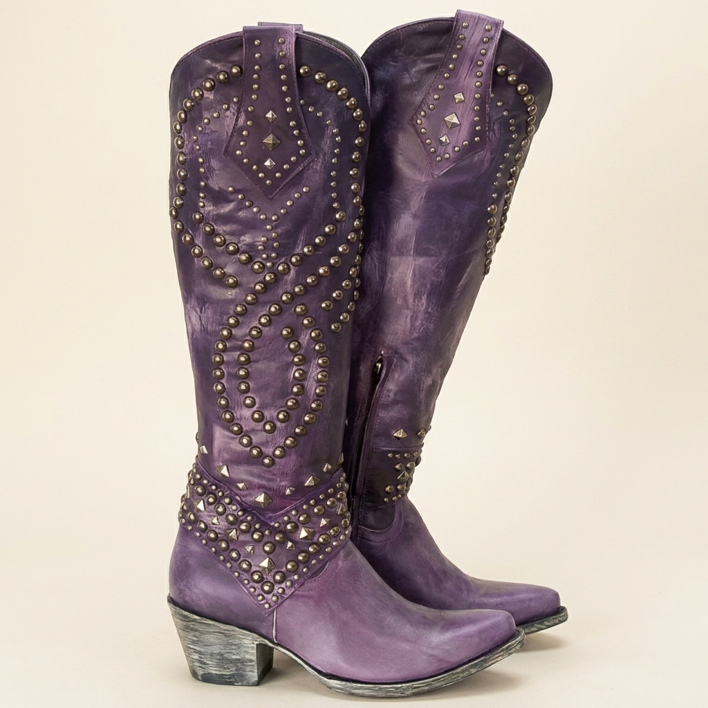 Kinumoti Briana Boots — Purple