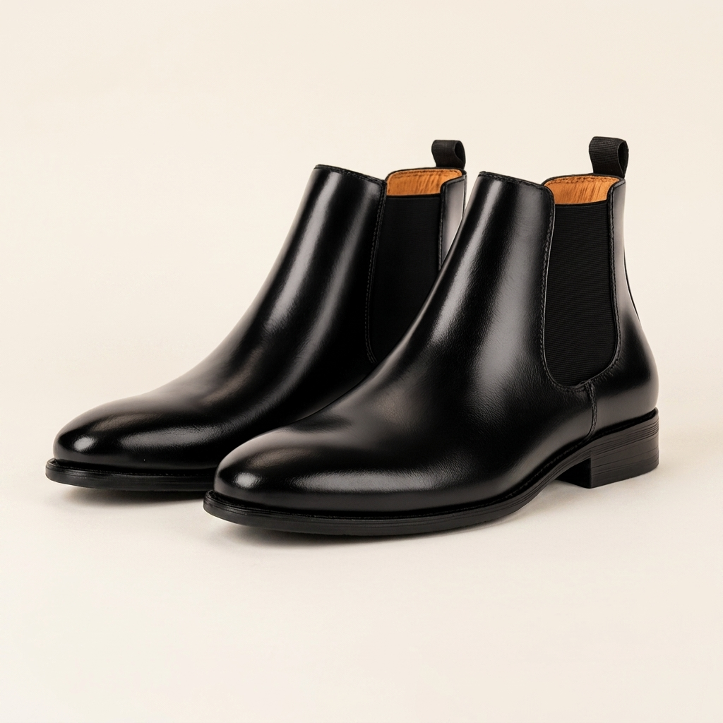 Kinumoti Declan Chelsea Boots — Black
