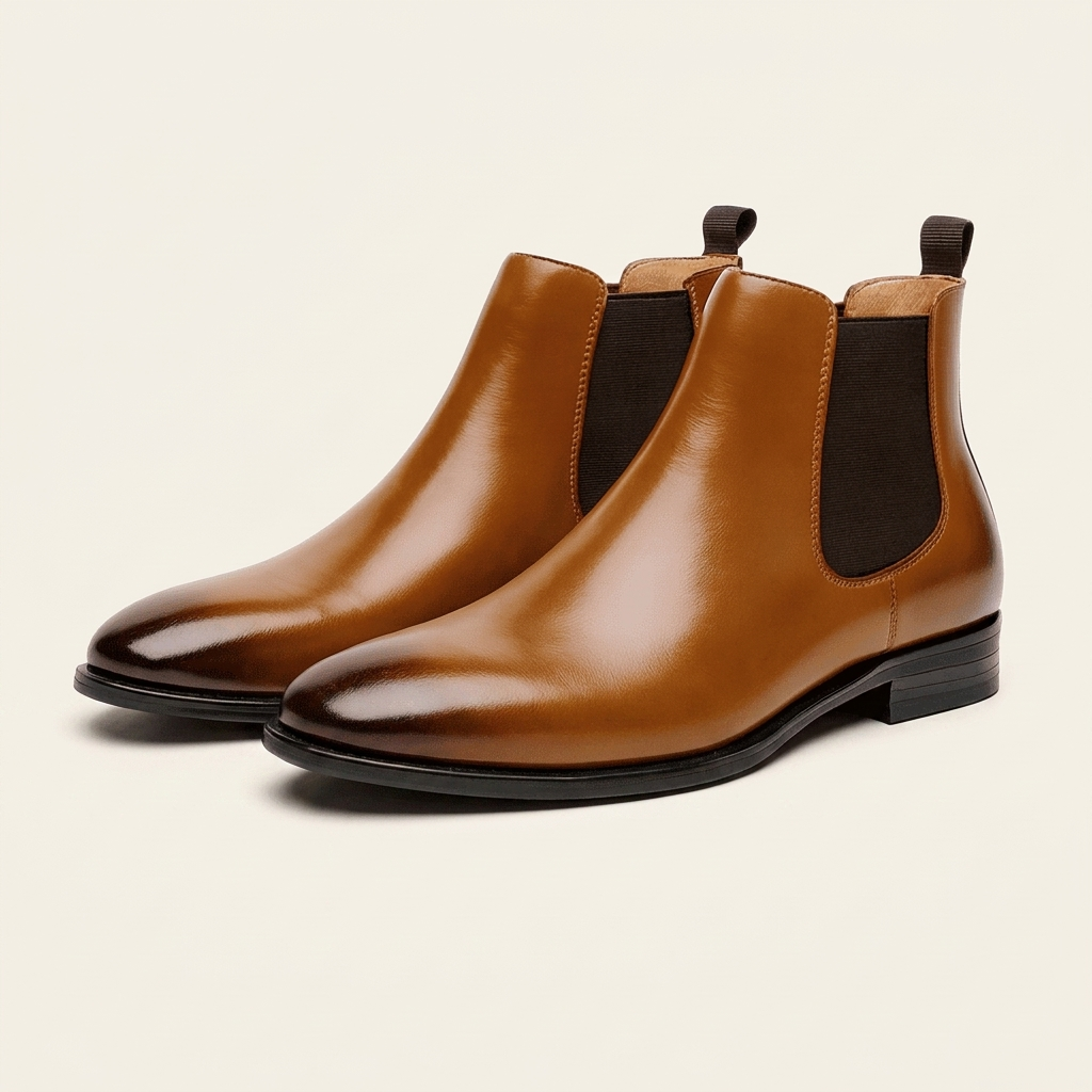 Kinumoti Declan Chelsea Boots — Brown