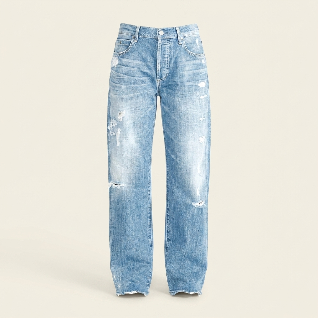 Kinumoti Emma Wide-Leg Jeans — Light Blue
