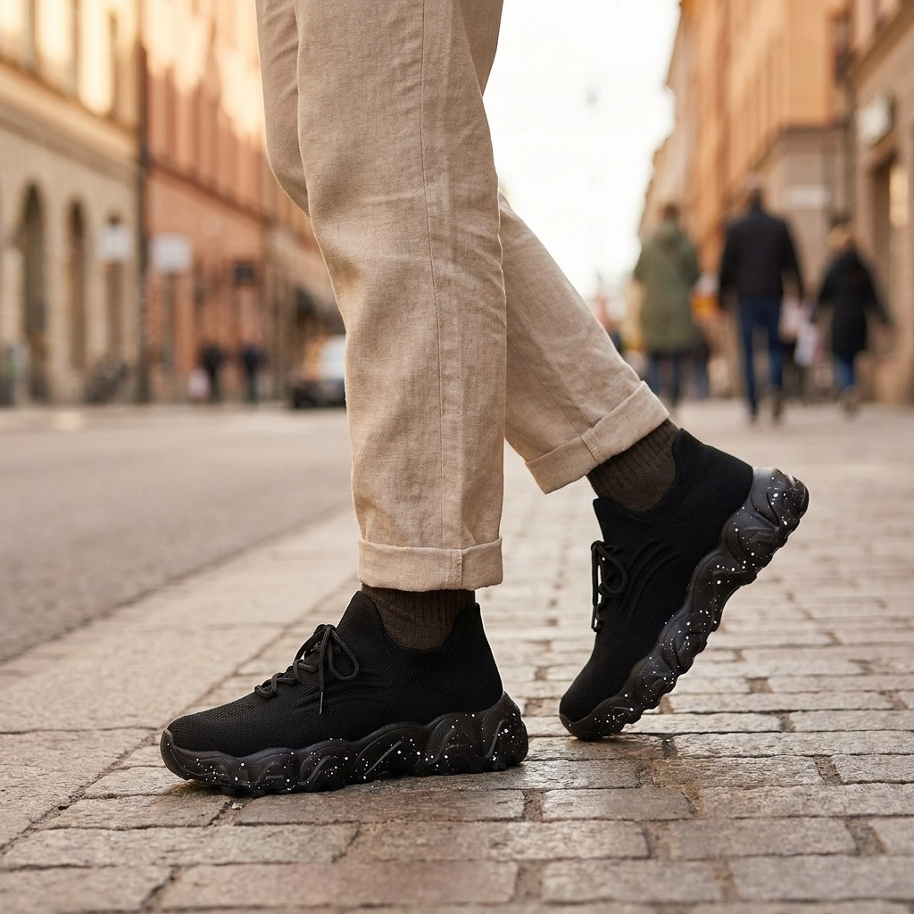 Kinumoti ComfortStride Walking Shoes — In use