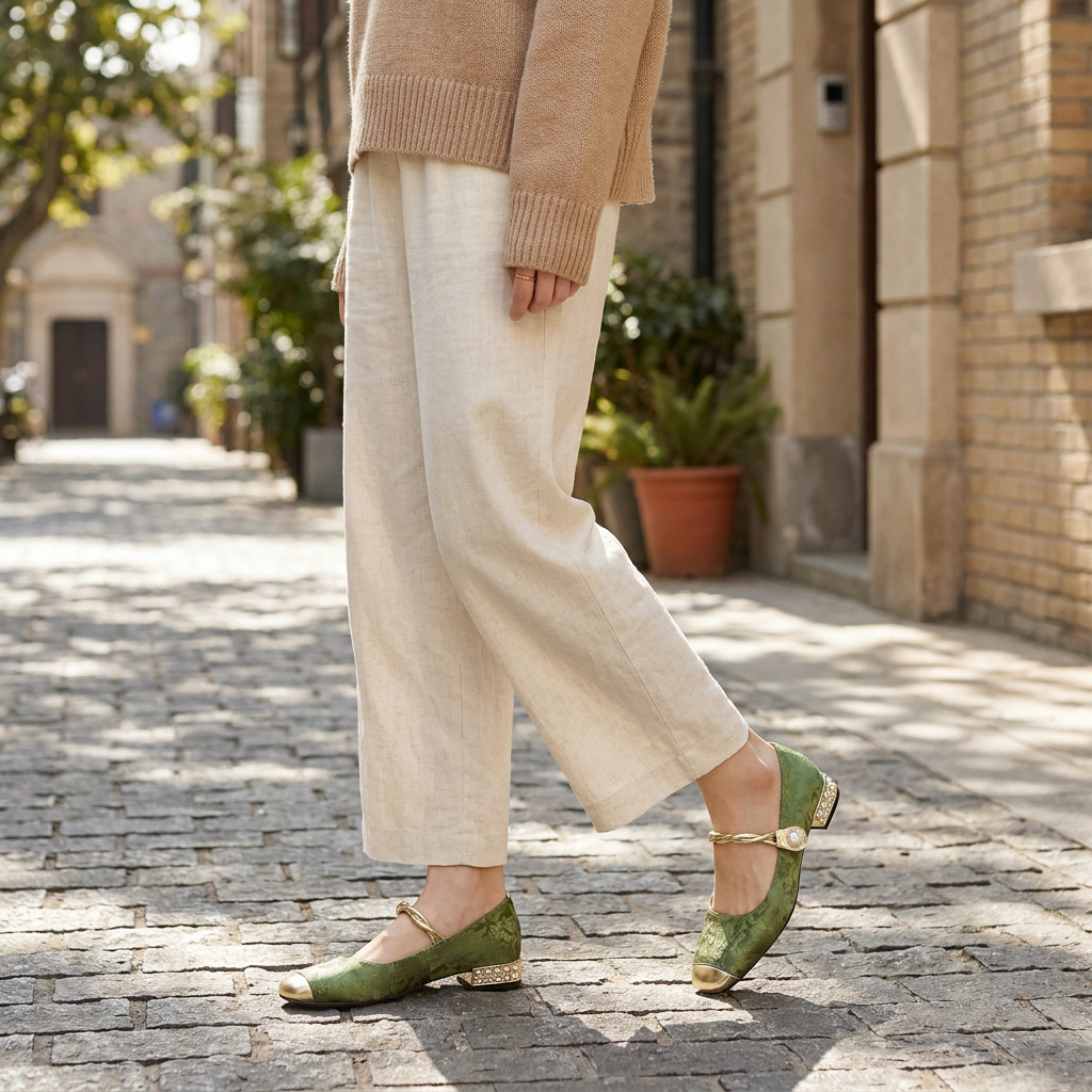 Kinumoti Elegant Mary Janes — In use